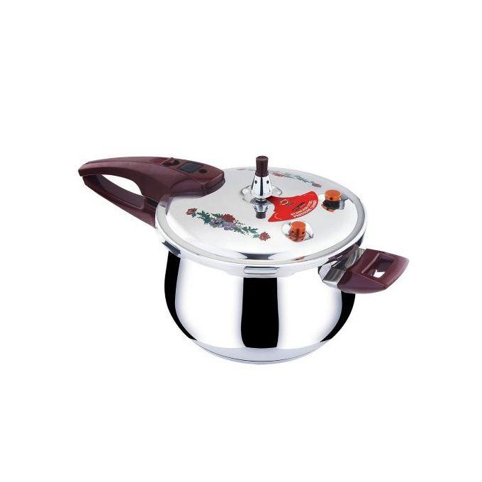 11Litres Stainless Steel Pressure Cooker With Steamer, Silver. Tefal