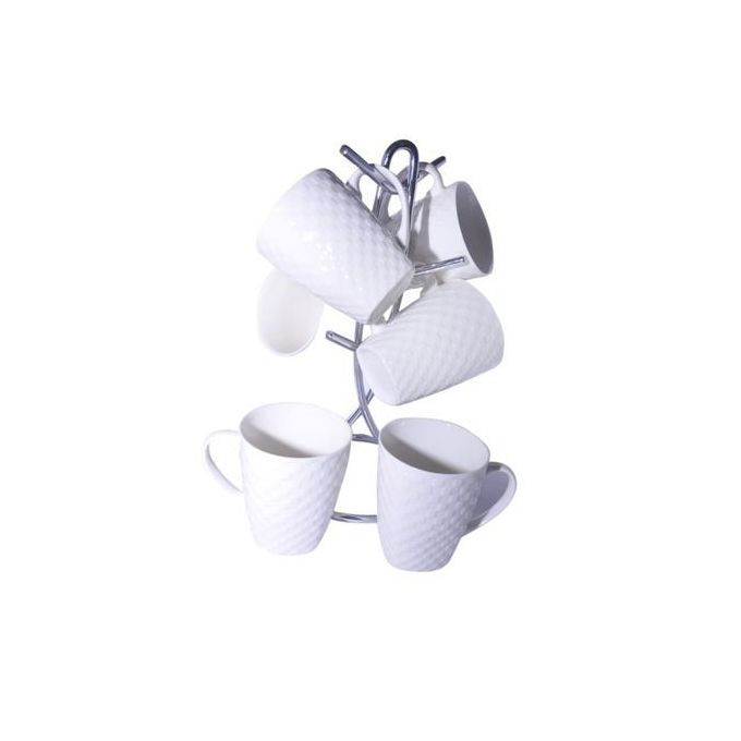 6 Pieces of Self Design Mugs/Cups-White
