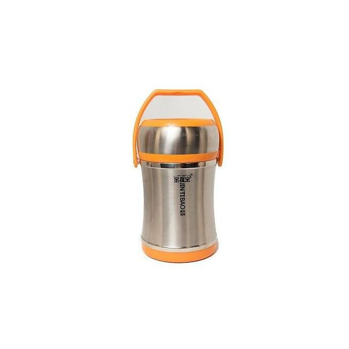 3L Steel Food Flask Lunch Box Storage Container-Silver. Other