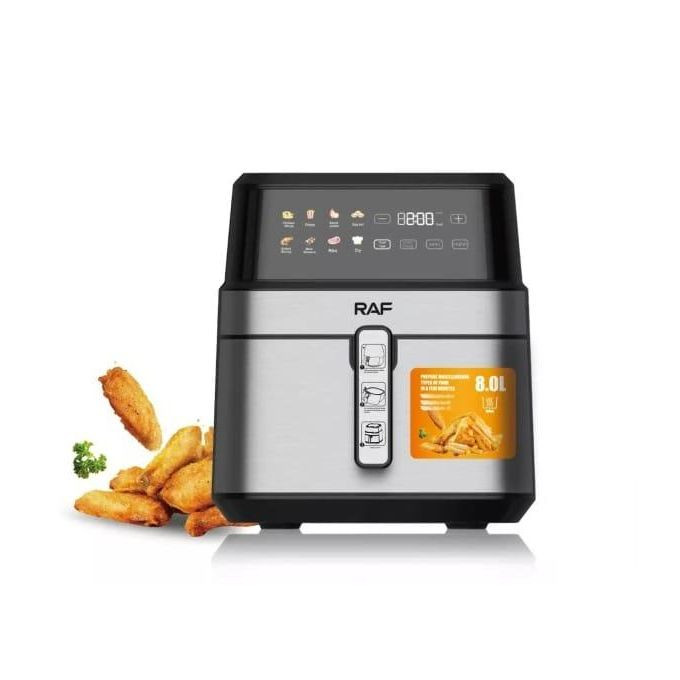 RAF 8L Easy-to-Use Digital Air Fryer Oven Grill- Black