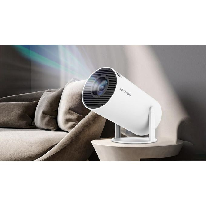 Smart 2 Full HD Projector Wifi + Android Spotlight Mini HD Projector -White Borrego