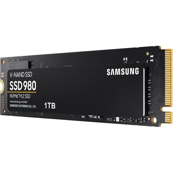 980 SSD 1TB PCle 3.0x4, NVMe M.2 2280, Internal Solid State Drive, Storage for PC, Laptops, Gaming and More, HMB Technology, Intelligent Turbowrite, Speeds of up-to 3,500MB/s, MZ-V8V1T0B/AM - Black Samsung
