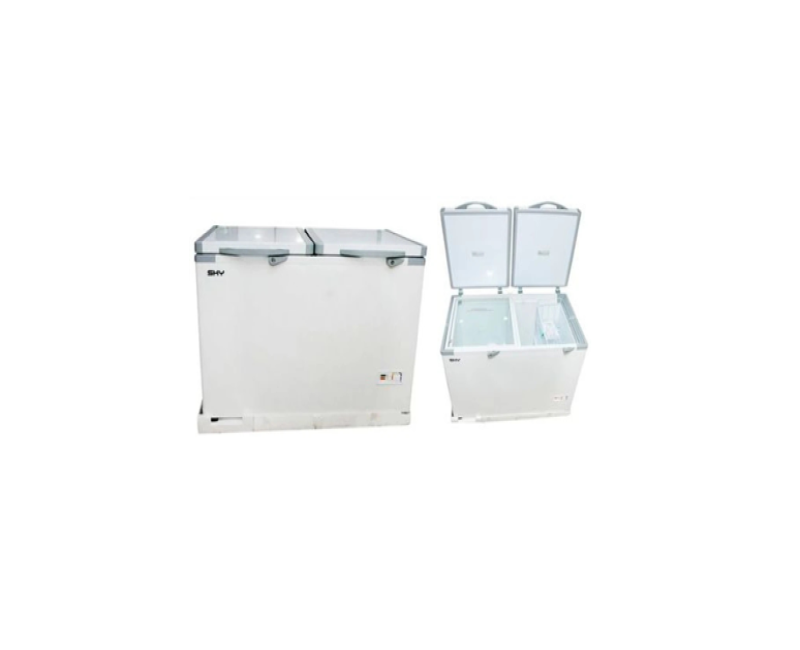 SKY SK 42 DD 420L Chest Freezer Double Door Sliding Glass