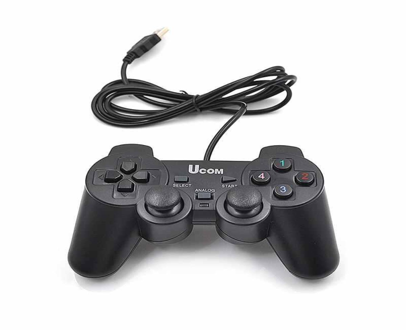 USB 2.0 Wired Gamepad /Joystick Game Controller -Black
