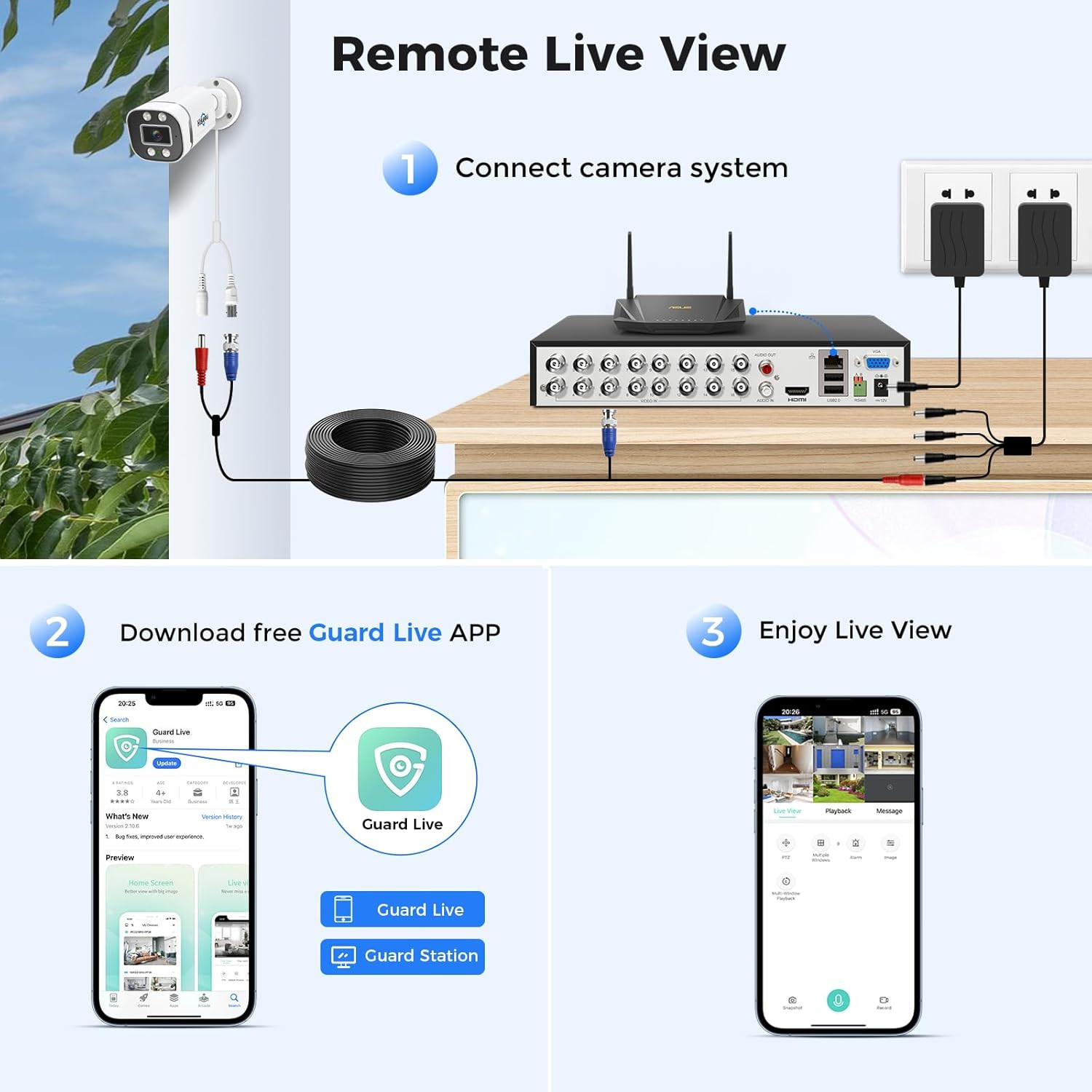 16CH DVR ( Takes 16 cameras)