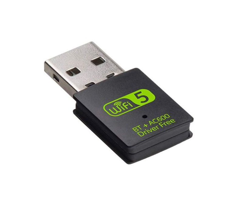G38 2 In One AC600 Wifi Adapter And Bluetooth Dongle 802.11 -Black