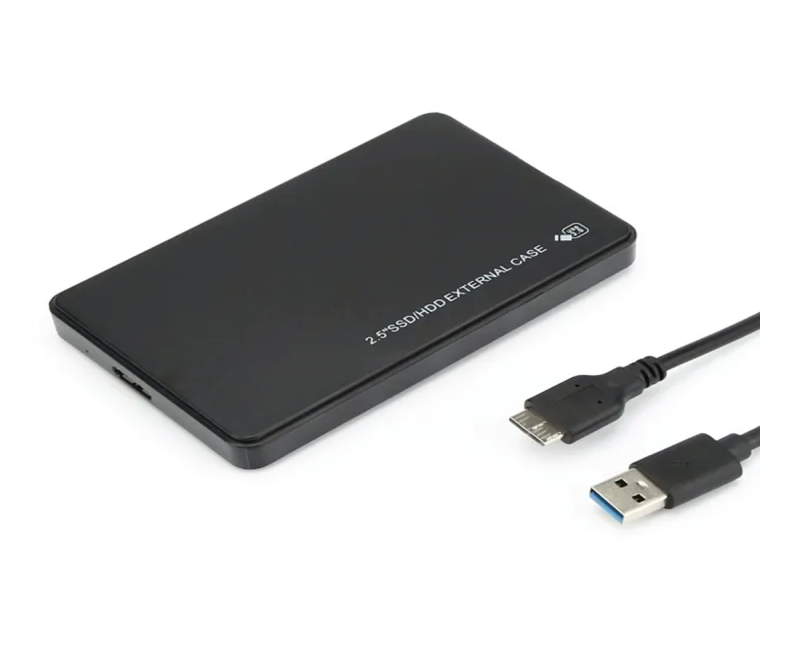 Durable Storage Case Drive Enclosure USB 3.0 To SATA -Black