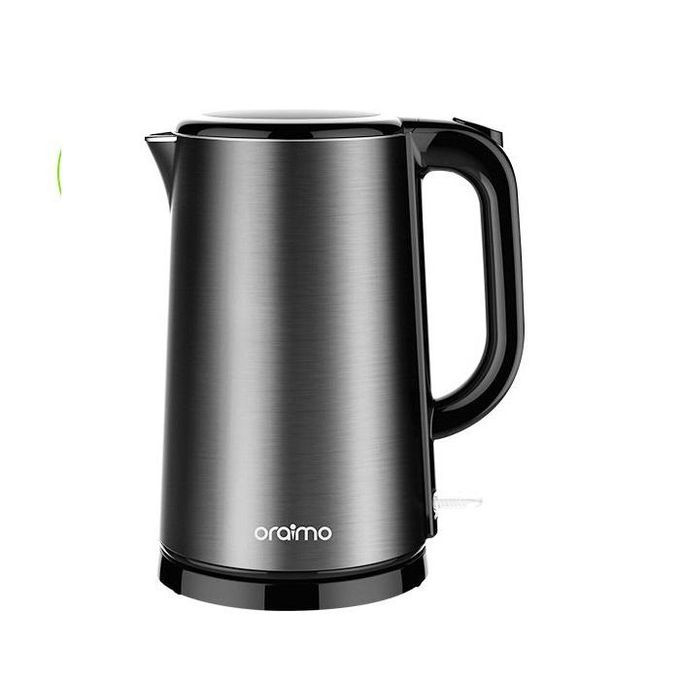 Electric Stainless Steel Double-wall Design Precise Temperature Control Water Boiling Smart Kettle 1.7L Full Metal Liner Jar Pot- Multicolor oraimo