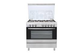 Solstar Standing Cooker,90x60, 4 Gas,2 Hot Plate, Electric Oven, Rotesserie, Grill, Silver Colour SO942DEINBSS