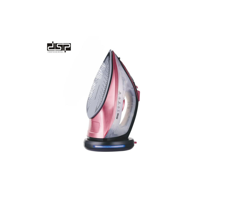 Quick Ironing Smooth Traceless Ponegranate Red Steam Iron- Multicolor Dsp
