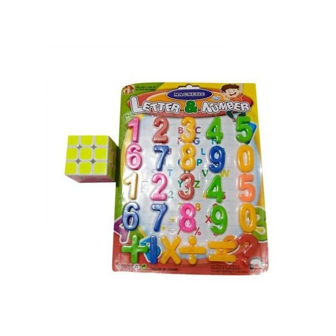 Education Learning Aid Magnetic Numbers With Puzzle