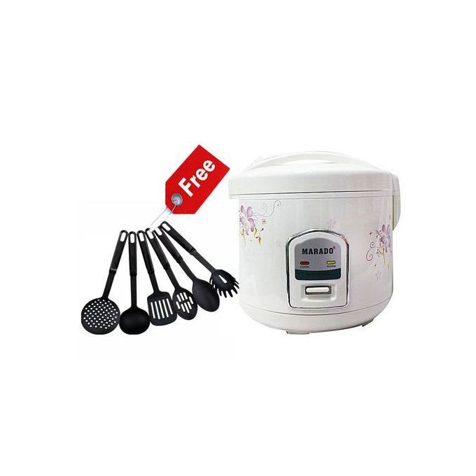 Marado Bundle of Rice Cooker 2Ltr & Free Set of Ladles