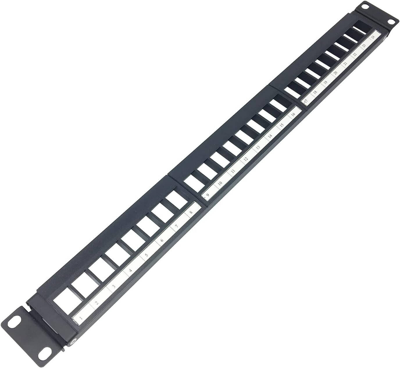 AICO PATCH PANEL 24 PORT-Black
