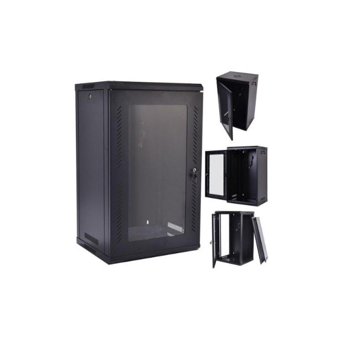 AICO RACK 15U 600X450 WALL MOUNT-Black
