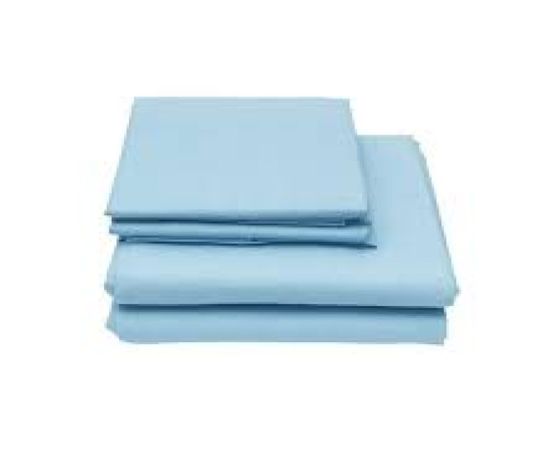 Grace Foam 5*6 4Pc Double Cotton Bedsheets - 2 Bed Sheets & 2 Pillow Cases - Light Pink