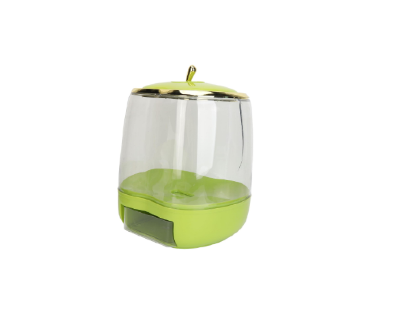 10KG Apple-Shaped Airtight Rice Bucket Sealed Moisture-proof Flour Container Grain Dry Food Dispenser Storage Box Coffee Beans, Insect Repellent, Moisture-proof, Slim, Storage Tank, Kitchen Storage, Rainy Season Protection