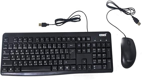 Enet Keyboard and Mouse Black