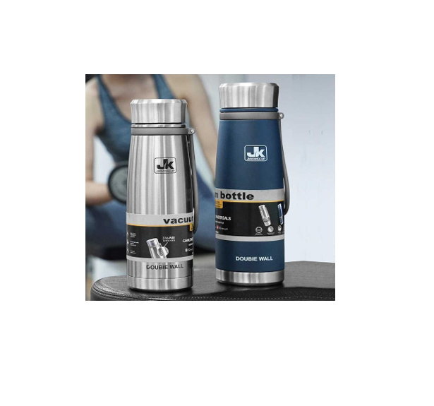1 Piece Of 1000ml Insulated Vacuum Thermo Bottle Leakproof Stainless Water Flask for- Multicolor JK