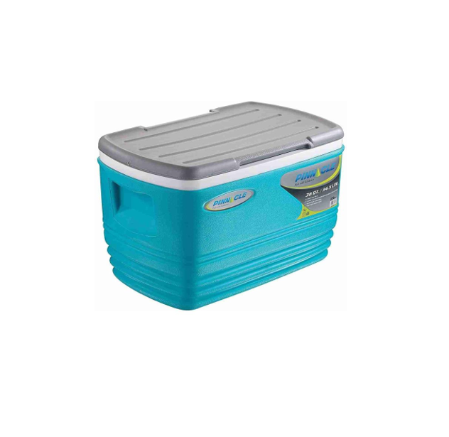 Thermo 34.5 Litre Plastic Insulated Water Ice Cooler Chiller Box with Handle Holds Ice for 48 Hours Ice Bucket- Multicolor Pinnacle