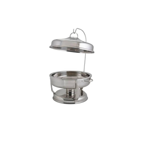 9.0Litres Stainless Steel Bell Dome Round Hanging Buffet Chafing Dish Dome Buffet handing hook Serving Warmer- Multicolor