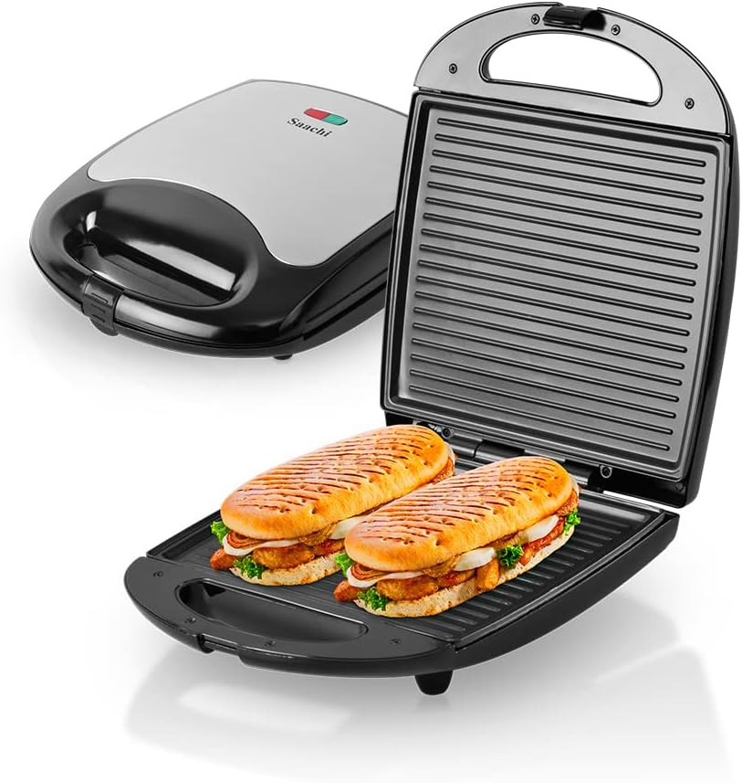 Saachi sandwich maker 4 pcs 4655 Silver