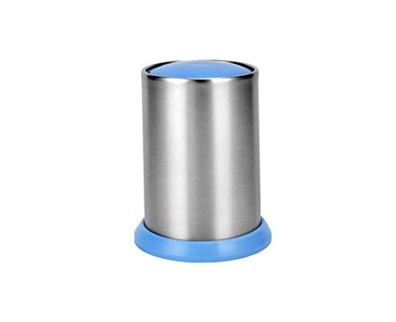 Stainless Steel Toothpick Holder Dispenser - Blue