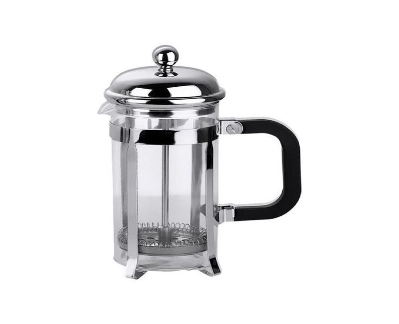 Stainless Steel French Press Coffee Espresso Tea Maker, 600ml, Silver.