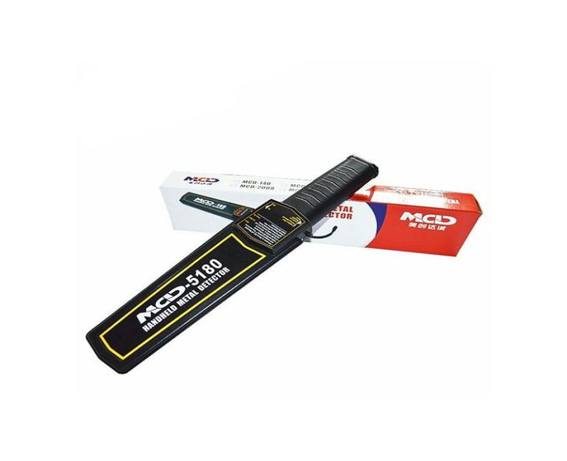 High Sensitivity Portable Hand Held Metal Detector Scanner With Buzzer And Vibration Alarm- Black. Mcd Original