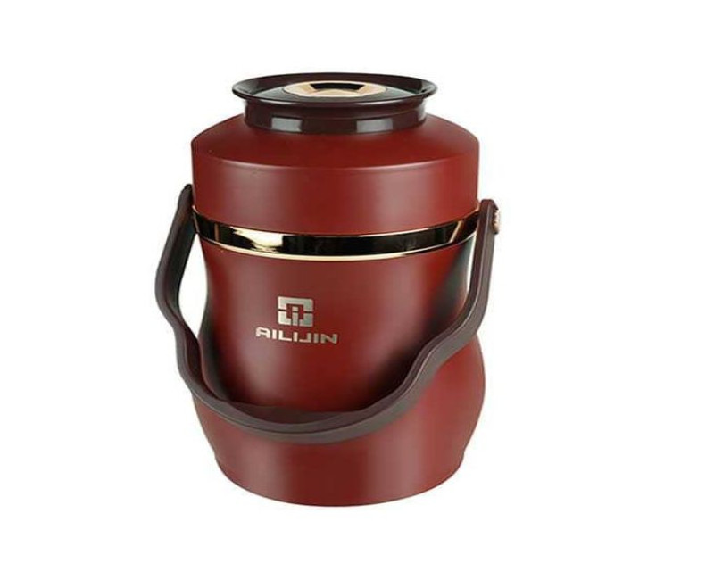 2.8Litres Food Flask Thermal Lunch Bento Box, Vacuum Insulated Food Jar Stainless Steel, Leakproof Double Layer Container Jar 12 Hours Hot/Cold for Students, School, Adult AILIJIN