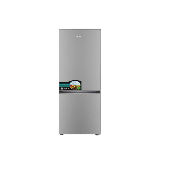 SPJ 399L Double Door Bottom Freezer (Defrost) - INOX
