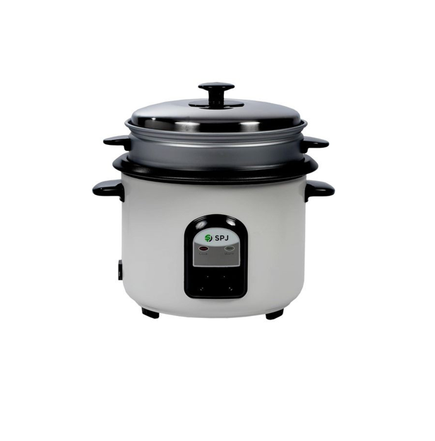 SPJ 1.8 Liters Rice Cooker With Steamer - White