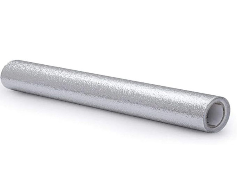 Aluminum Plated Shelf Liner For Kitchen Cupboard Cabinets Self Adhesive Non-Slip Anti-fouling Antibacterial Drawer Shelve Liner Refrigerator Pad Mat Waterproof- Silver