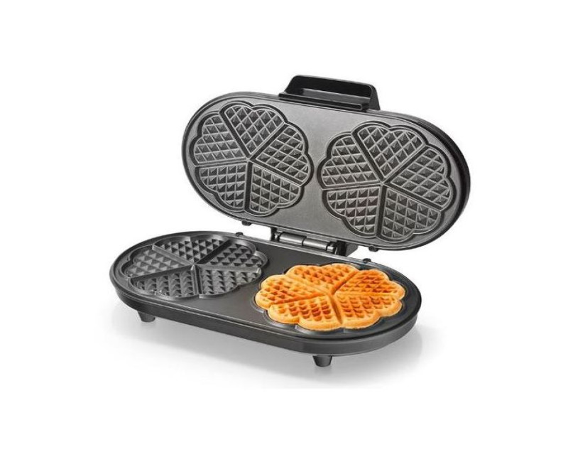 Saachi Double Waffle Maker - Black. Saachi