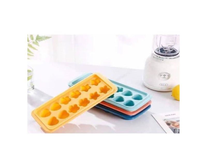 1 Piece Of Heart And Star Shape Silicone Mould Mold Ice Cube Tray Wax Melt Chocolate Fruit