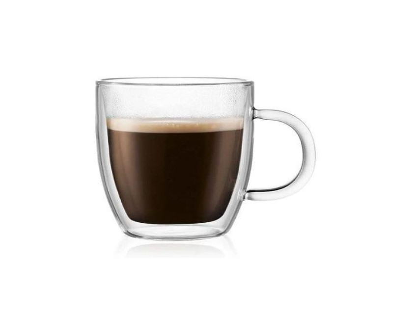 6-Piece ,8 Oz Glass Cups, Double Walled Thermo Espresso Glasses, Insulated Coffee Mugs, Drinking Glasses