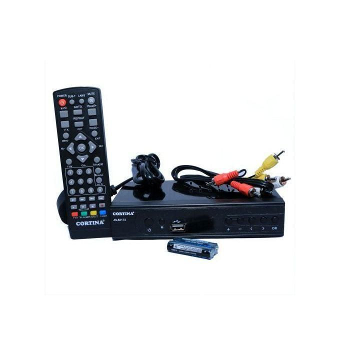 Free To Air Digital Decoder - No Monthly Subscription - Black  Cortina