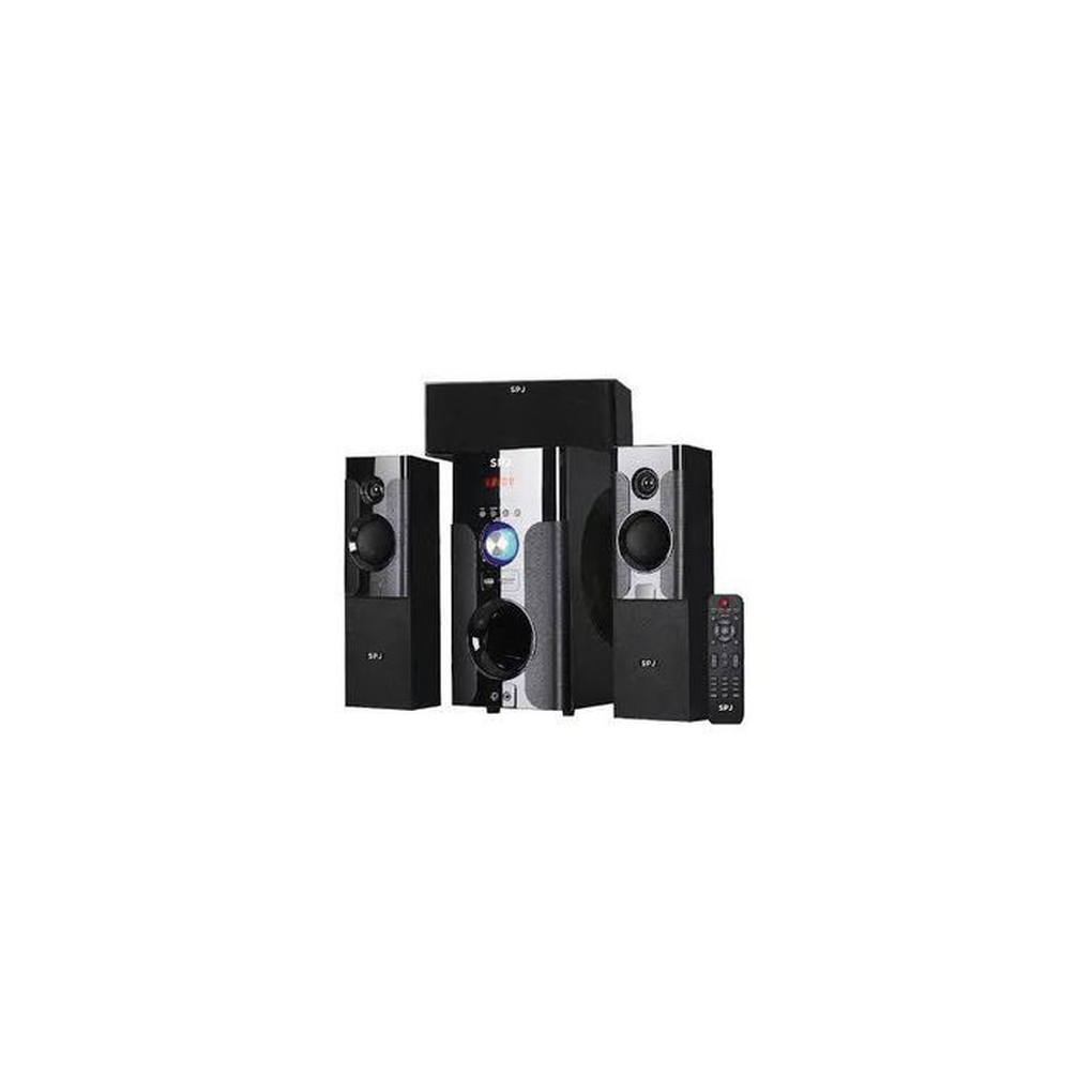 SPJ 3.1 CH Karaoke Wooden Body Multimedia Speaker - Black