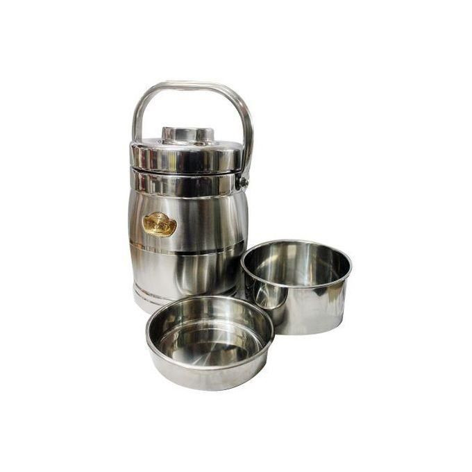 Aulun Food Flask Metallic 1.6Litres - Silver