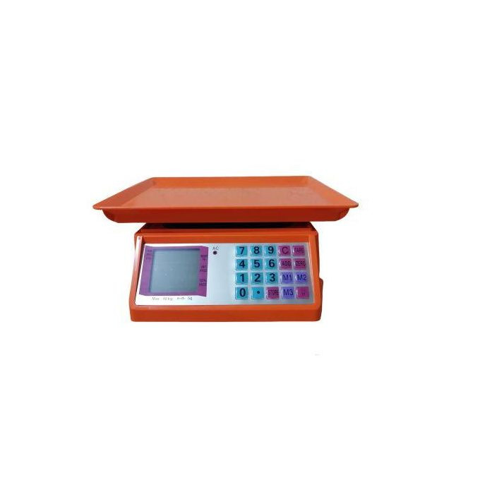 Electronic Price Computing Weighing Scale 40kg - Orange