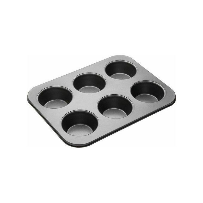 Sky Muffin Cup Cake Mold Tray for 6 Muffins Bakeware, Black 1109680 - Sky