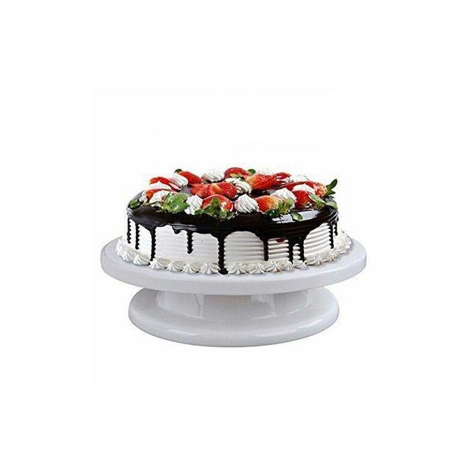 Cake Decorating Turntable - White 1045133 - Generic