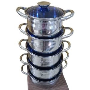 10 Pieces Serving Dishes Set With Glass Lids - Multicolor