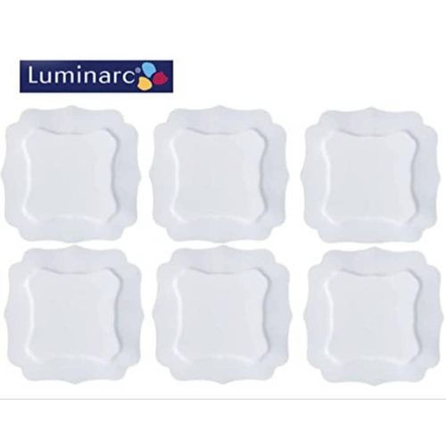 Large High End 6 Pieces Set Of Porcelain Ceramic Dinner Desert Plates For Serving Food - Multicolor