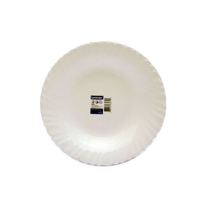 Set Of 6 Pc Luminarc Feston Soup Plates 23cm Cream