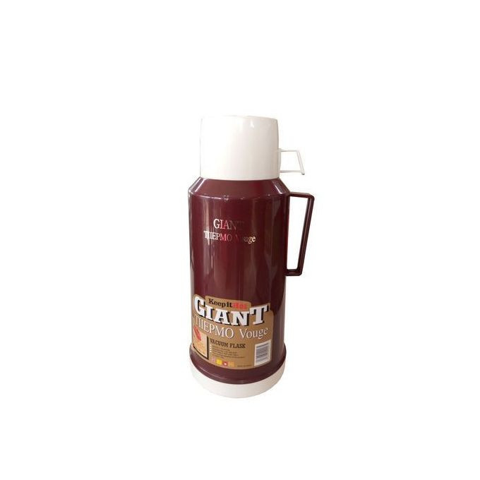 1.8 Litres Giant Plastic Vacuum Flask - Maroon