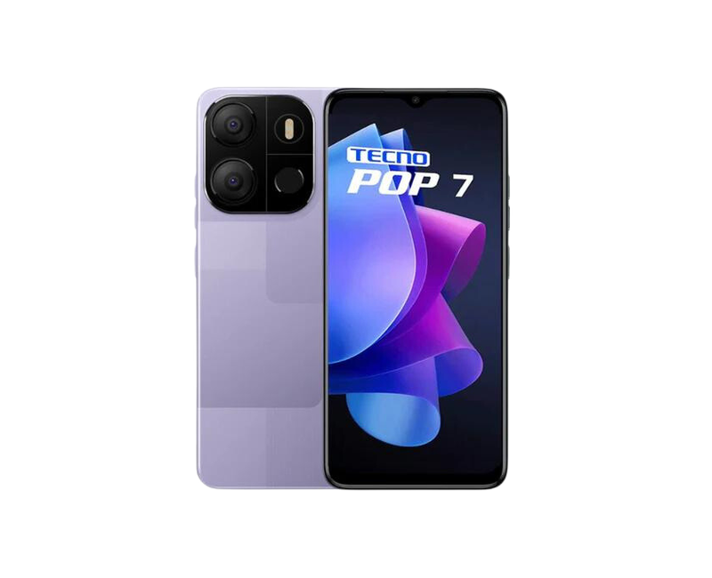 TECNO POP 7 PRO 64GB STORAGE ( 6.6 inch 3 PLUS 3GB RAM 5000mAh R13MP F5MP 4G)
