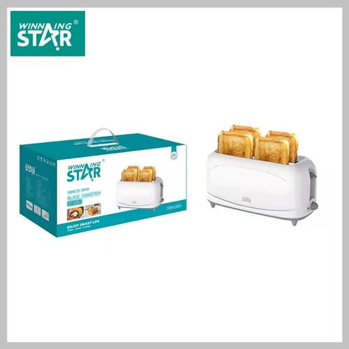4 Slices Efficient Bread Toaster With An Elegant Design-White