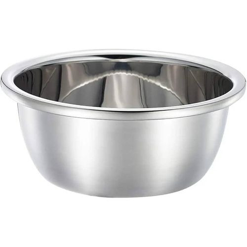 Heavy Mixing Bowls Stainless Steel Deep Metal Bowl Mixing Bowl Metal Kitchen Bowl Baking Cooking Bowl Salad Bowl Dishwasher Safe Mixing Multiple Size Options - Silver