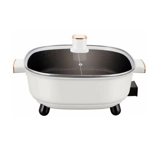 Multifunctional 6 Liters 30Cm Non Stick Electric Hot Pot For Frying Steaming Boiling Roasting Or Baking Different Foods - Multicolor