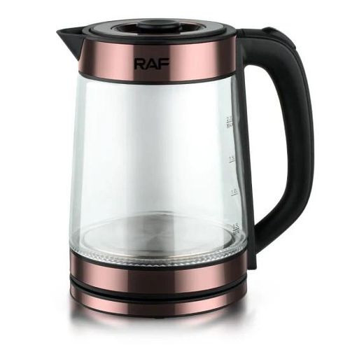 Fast Boiling Brosilicate Glass Kettle Of 2.2 Liters-Transparent.